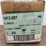 Lasco 3/4 Barbed Insert Mipt, Long Barb- New Box Of 25 Elbow, Combo Qty. Fixed Price $24.98.