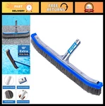 Aquatix Pro Pool Brush Head, 18" Heavy Duty For Cleaning Walls & Floors, Stainle. Fixed Price $36.89.