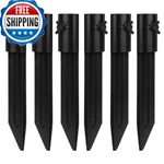 Impresa Tiki Torch Holder Stakes 6-PACK 10.75-INCH Black Aluminum Metal. Fixed Price $43.11.