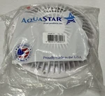 Main Drain Grate, Retro 8" Round, Moflow, W/hardware, White. Fixed Price $24.99.