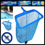 Poolvio Swimming Skimmer Net, Fine Mesh Leaf Rake With Double-laye. Fixed Price $27.99.