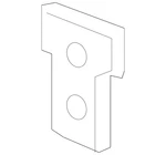 Genuine Acura Plate Rear Frame End 65686-T2A-A00ZZ. Fixed Price $76.93.