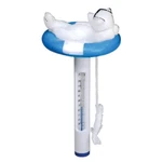 7" Bear With Glasses Floating Swimming Pool Thermometer Cord 11083K. Fixed Price $8.99.