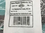 Dura Plastic 1" X 3/4" Reducing Insert Coupling 1429-131 Qty. 10. Fixed Price $12.49.