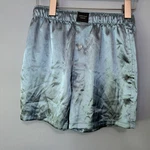American Eagle Men's Solid Satin Pocket Boxer Shorts Teal. Nwot. Xs. Fixed Price $8.90.