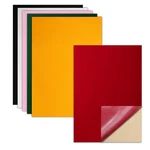 Biaungdo 6 Pcs Self Adhesive Felt Sheets, 8 X 12 Inches, Multicolored. Fixed Price $6.89.