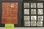 Vintage 2D Zodiac Leather Stamp Sets Used. Fixed Price $102.00.