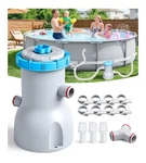 Luxblue Above Ground Pool Filter Pump, 800GPH, Light. Fixed Price $81.99.