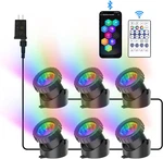 Rgb Underwater Pond Lights, Super Bright Led Submersible Fountain Colored. Fixed Price $84.46.