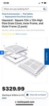 Hayward WG1032HF2PAK2 12-INCH Dual High Flow Drain Cover And Frame. Fixed Price $80.00.