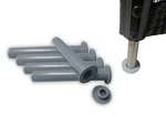 5-PACK Gray Sleeve And Cap Set For Pool Safety Fence Original Made By Life .... Fixed Price $11.99.