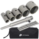 Life Palette Hole Saw Kit Drill Cutter Set With Bits For Sds .... Fixed Price $39.13.