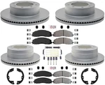 Coated Brake Rotors & Pads Fits Ford F250 Super Duty 4 Wheel Drive 2013-22. Fixed Price $782.00.