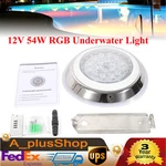 12V 54W Rgb Underwater Light Led Swimming Pool Spa Lamp Stainless Remote!!. Fixed Price $57.48.