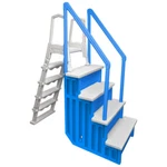 Aqua Select 28" Wide Above Ground Heavy Duty Swimming Pool Step Ladder System. Fixed Price $399.99.