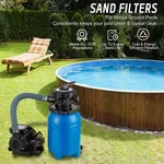 2640GPH 10000 Gallon 10" Above Ground Swimming Pool Sand Filter With 1/3HP Pump. Fixed Price $95.90.