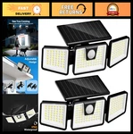 3000 Lm Solar Outdoor Lights - 156 Led Motion Sensor Security Flood Light, 2 Pac. Fixed Price $45.89.