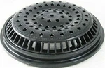 Black Superpro Sg 640-2311 Vc 8" Anti-vortex Cover & Frame Grate Cmp Sump Pool. Fixed Price $16.99.