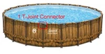 Coleman Power Steel Deluxe Series 18'X48" Pool Replacement Frame T-connector. Fixed Price $10.00.