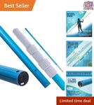 12 Foot Aluminum Telescopic Pool Pole Adjustable Skimmer Rake Brush Vacuum. Fixed Price $48.97.