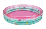 Pink 3-RING Inflatable Kiddie Swimming Pool, Round, Age 2 & Up, Unisex. Fixed Price $17.50.