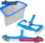 3-IN-1 Tidymister Pool Cleaning Kit Deep Grabber Net, 17.5" Scrub Brush,w. Fixed Price $59.99.