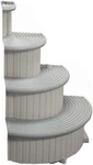 Confer Ccx-add 4-STEP Above Ground Swimming Pool Entry Steps Curved Add-on, Gray. Fixed Price $395.42.
