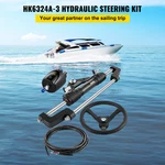 Hydraulic Boat Steering Kit, 300HP Helm Pump, Cylin 332. Fixed Price $848.28.