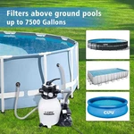 Cipu 12-INCH Sand Filter Pump System 4-WAY Valve Above Ground Swimming Pool. Fixed Price $109.99.