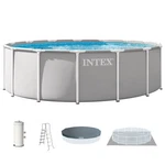 Intex Prism Frame 15FT 48IN Premium Above Ground Pool Set With Filter Pump. Fixed Price $539.99.