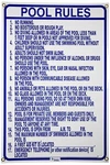 Pentair Rainbow R234100 24" X 36" North Carolina Pool Rules Sign. Fixed Price $57.74.