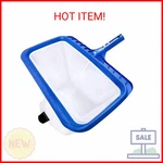 Monitok Pool Skimmer Net, Heavy-duty Reinforced Frame Leaf With Deep Ul. Fixed Price $20.43.