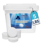 Xtremeclear 3" Stabilized Chlorine Tablets Swimming Pool Spa Hot Tub, 5 Pounds. Fixed Price $34.95.