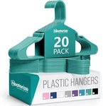 Plastic Hangers 20 Pack Aqua Clothes Makes Perfect Coat. Fixed Price $20.45.