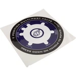 Decal, Waterway, 1-1/2" Top Mount Valve. Fixed Price $14.85.