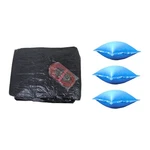Swimline 24 Foot Round Swimming Pool Winter Cover And 3 4X4 Air Closing Pillows. Fixed Price $81.99.