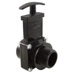 Gate Valve, 3 Pc, Valterra, 1-1/2"S X 1-1/2"MPT, 45PSI, Black : 7105. Fixed Price $14.20.