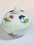 Vintage Heinrich Villeroy & Boch Indian Summer Round Lidded Trinket Box. Fixed Price $20.00.