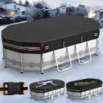 10X16 Ft Oval Cover For Bestway/intex/coleman Frame Pool, Excellen.... Fixed Price $64.51.