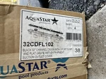 Aquastar CDFL102 32IN Black Channel Drain Flat Grate Suction Outlet Cove. Fixed Price $145.00.