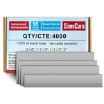 Simcos 18 Gauge Brad Nails Sizes (2",1-1/2",1-1/4",3/4") Assembly 4000. Fixed Price $24.24.