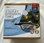 Aquascape Garden Pond Led Light Extension Cord Universal 2-PIN Connectors 25'. Fixed Price $15.90.