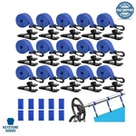 36 Pcs Solar Cover Reel Strap Kit With Clips & Fasteners For Inground. Fixed Price $49.09.