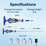 Cordless Rechargeable Pool Vacuum Handheld Cleaner W/ Telescopic Pole 60MIN IPX8. Fixed Price $79.94.