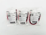 New Lot Of 3 Dayton 22NY44 Indicator Light Led 1/2" Flush Red 24V 6" Wire. Fixed Price $34.95.