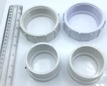 Pentair Lot Of 4 (2 Sets) Collar Union Nut U11-200PS & Adapter U11-196PS. Fixed Price $60.00.