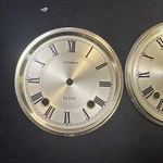31 Day Round Gold Metal Clock Dial Face Black Roman Numerals Silver. Fixed Price $16.00.