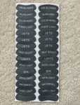 Pentair Label For IS4 Spa-side Remote 520173 Old Style Pool (single Sheet). Fixed Price $9.99.