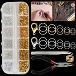 Jewelry Finding Tools Sets Opening Jump Rings Lobster Clasp Making Accessory Kit. Fixed Price $11.38.