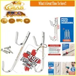Protuff Pool Pole Hanger Set 2 Pack Stainless Steel Utility Hooks Rust-proof. Fixed Price $49.43.